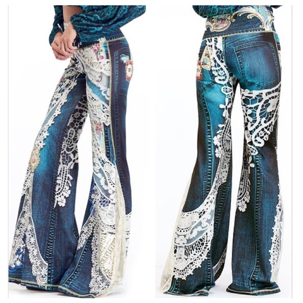 Antique Therapy Floats on Flares Comfort Pants - Picture 3 of 16